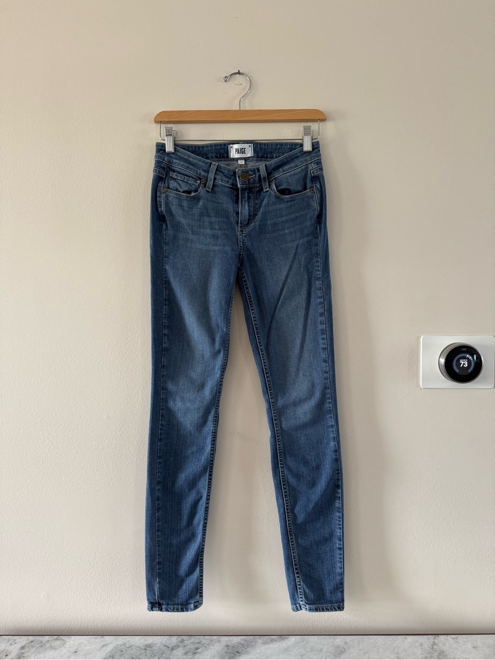 PAIGE: Verdugo Ultra Skinny Jeans - Classic Mid Wash